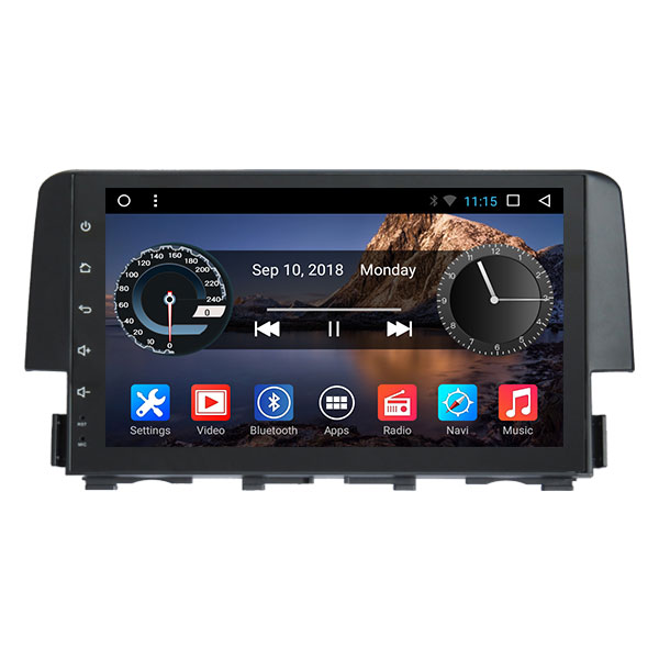 Honda Civic 2016 18 Android Monitor Clayton