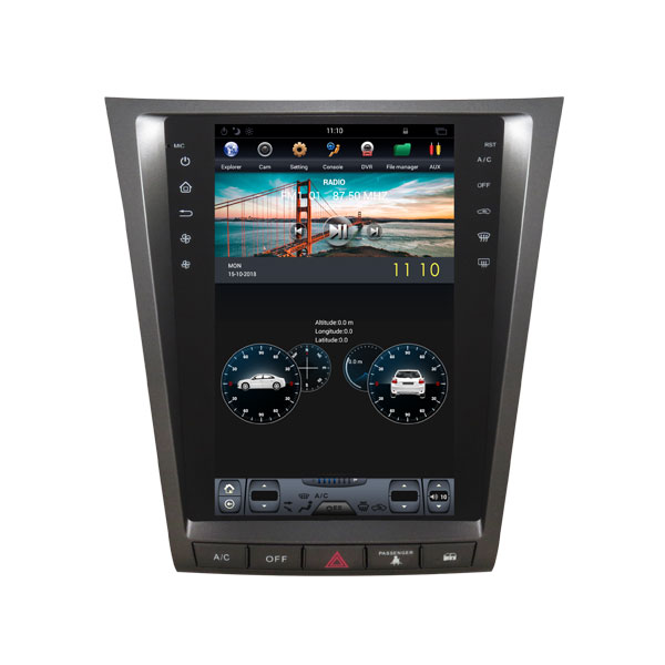 Lexus GS 250/300/350 2006 – 11 Android Monitor Tesla Style