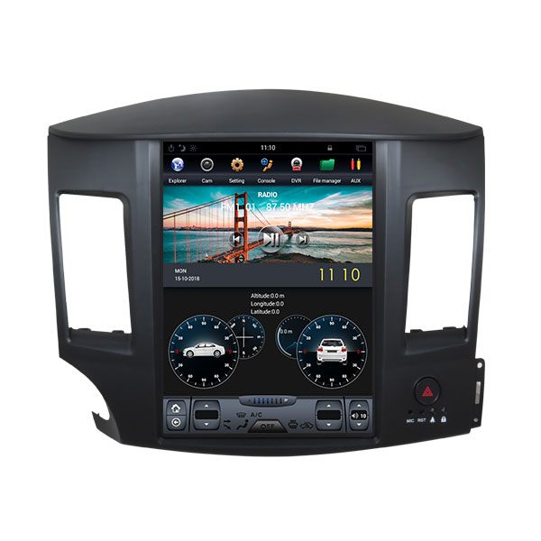 Mitsubishi Lancer 2008 – 18 Android Monitor Tesla Style