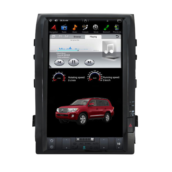Toyota Land Cruiser 2008 – 15 Android Monitor Tesla / 16 Inch