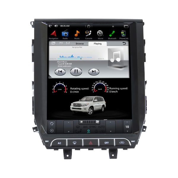 Toyota Land Cruiser 16 – 2020 Android Monitor Tesla Style