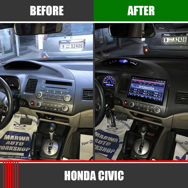 Honda Civic 2008 11 Android Monitor Best Android Screen