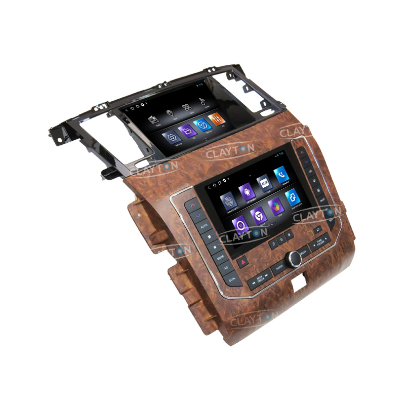 Nissan Patrol 2013 – 2021 Android Monitor ( Wood Color ) - Image 2