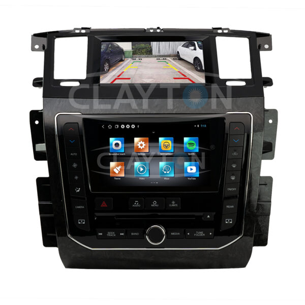Nissan Patrol 2013 – 2021 Dual Screen Android Monitor With CD player ( Nismo Color )