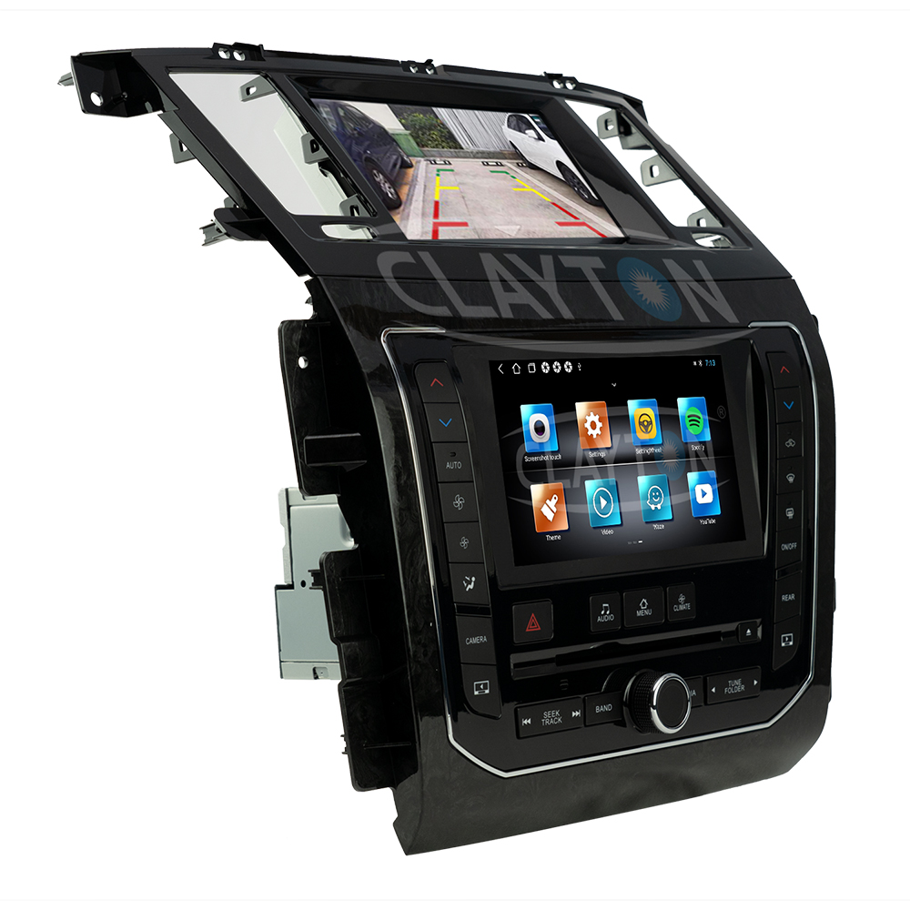 Nissan Patrol 2013 – 2021 Dual Screen Android Monitor With CD player ( Nismo Color ) - Image 2