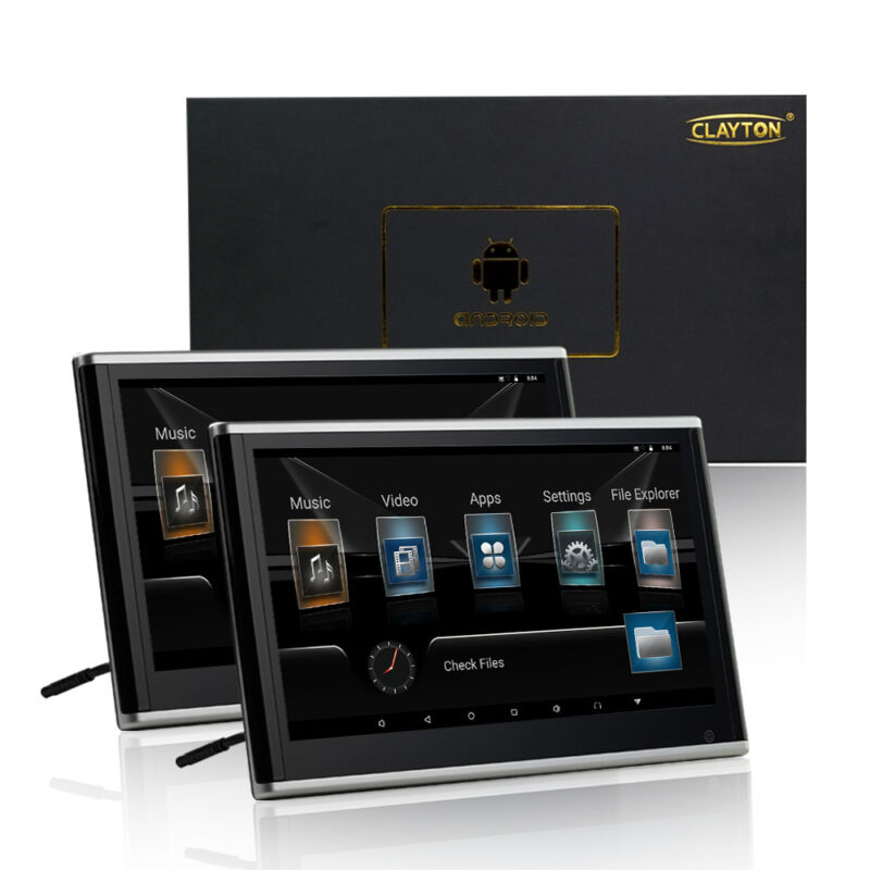 Universal Multifunction Car TV Headrest HD Monitor 12.1 Inch Latest Android (2 Pcs)