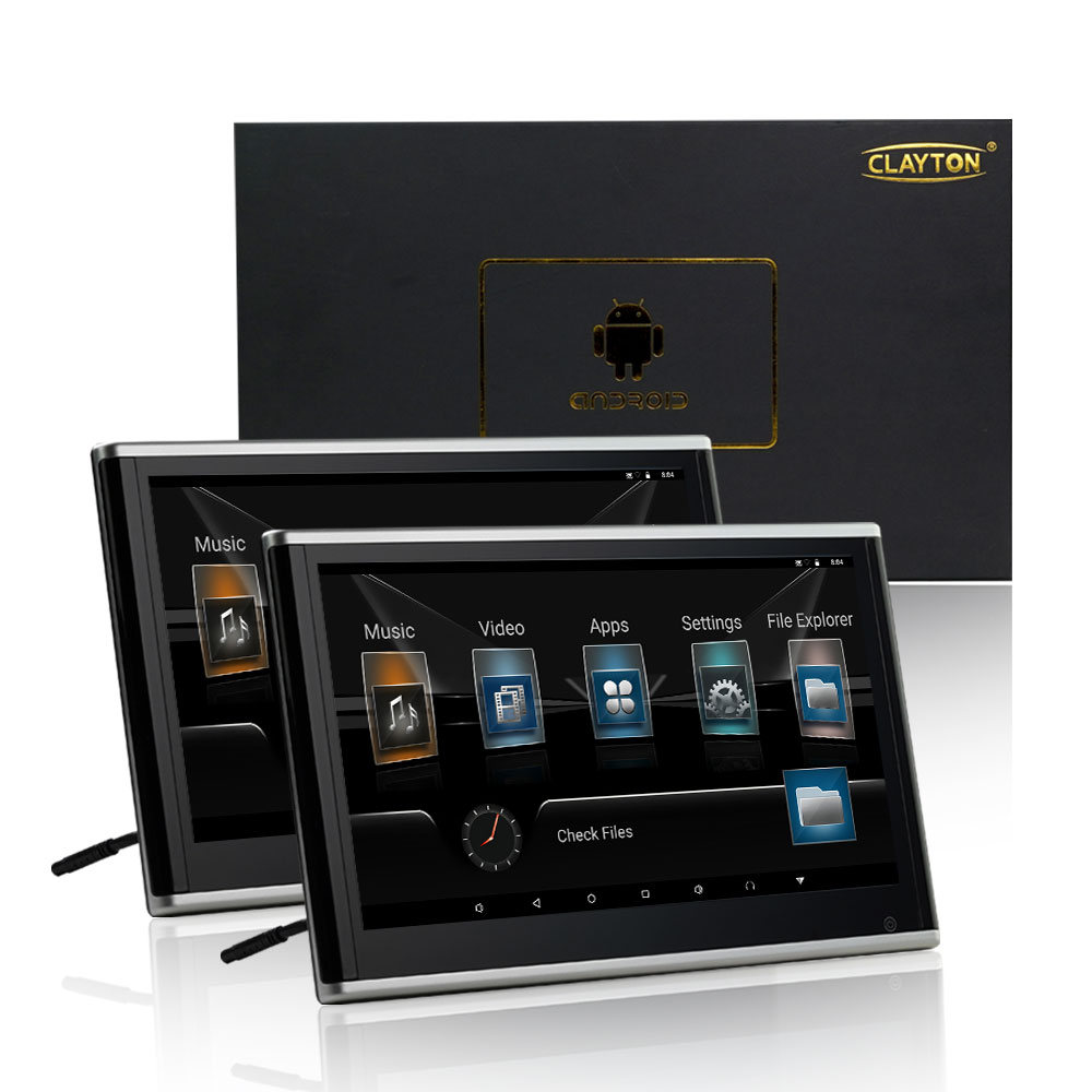 Universal Multifunction Car TV Headrest HD Monitor 12.1 Inch Latest Android (2 Pcs)