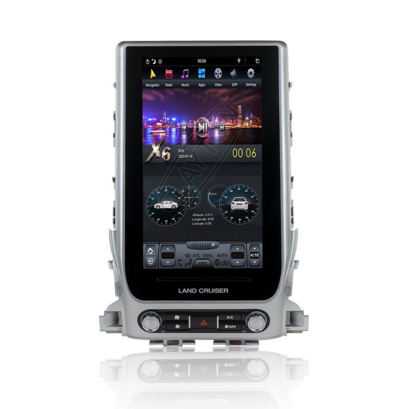 Toyota Land Curiser 2016 -2021 Android Multimedia System DVD Tesla Design