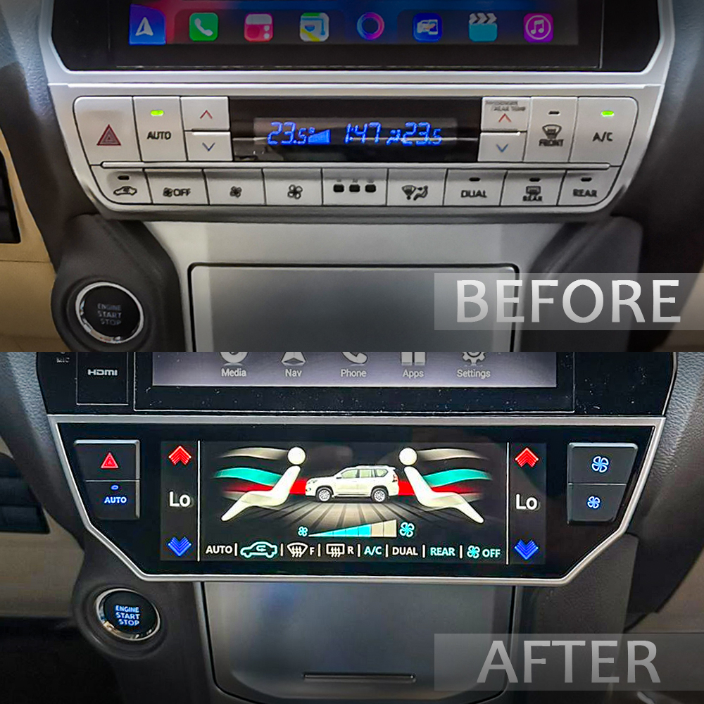 Digital AC Climate Control LCD Touch Screen Panel for Toyota Prado 2018+ - Image 2