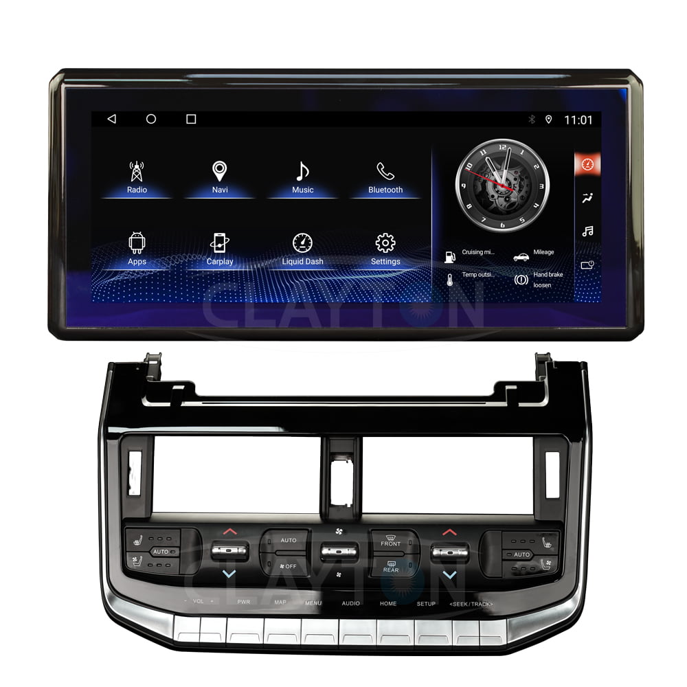 Toyota Land Cruiser 2022 LC 300 Android Head Unit Conversion kit from GXR to VXR Panel