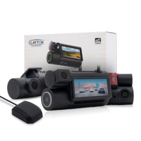 3-Channel 4G Live Tracking Dash Cam with Dual Cameras & GPS