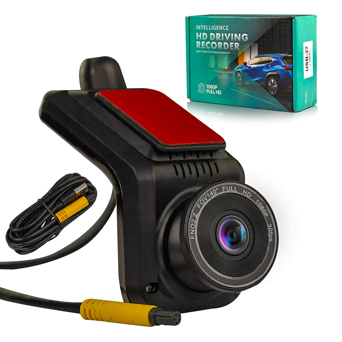 HD Driving Recorder (DVR) 1080P Car Dashboard Camera 170° Wide Angle Camera Night Vision