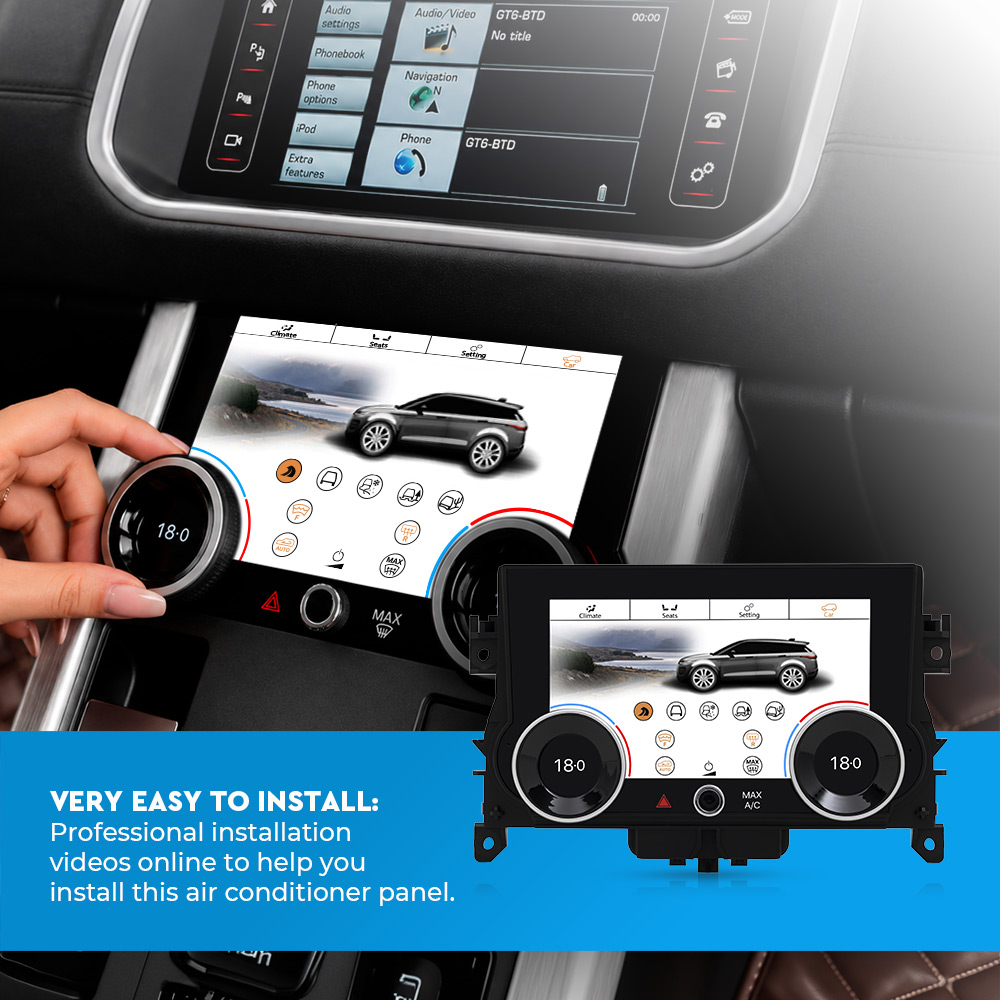 Land Rover Evoque 2012-2018 (7-inch) Digital Climate Control Panel with Touchscreen Display - Image 3