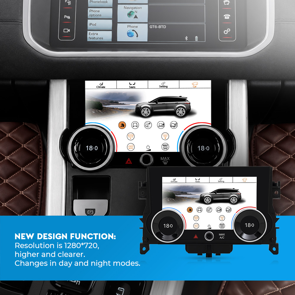 Land Rover Evoque 2012-2018 (7-inch) Digital Climate Control Panel with Touchscreen Display - Image 2