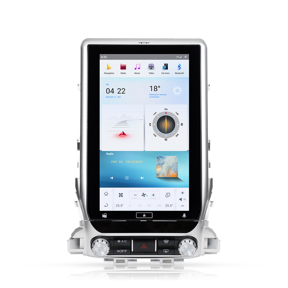Toyota Land Cruiser GXR 2016-2021 (13.6-inch) Android Monitor Tesla Style