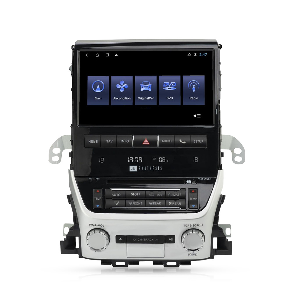 Toyota Land Cruiser (GXR) 2008-2021 (10-inch) Android Monitor (JBL DESIGN)