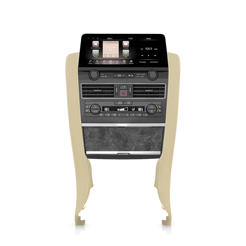Nissan Patrol Y62 2010-2019 (12.3-inch) Android Multimedia with Side panel and Wireless Charger (Beige)