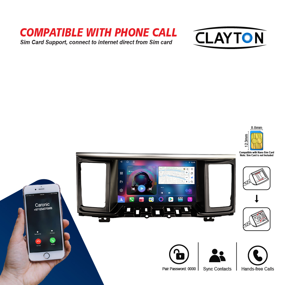 Nissan Pathfinder Android Head Unit QLED Display Car Radio with Bluetooth GPS Navigation System - Image 3