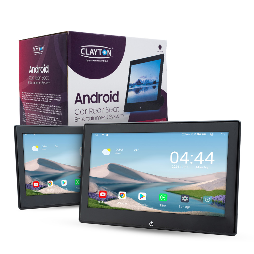 Clayton Universal Headrest DS-106 (10-inch) Android Car Rear Seat Entertainment System