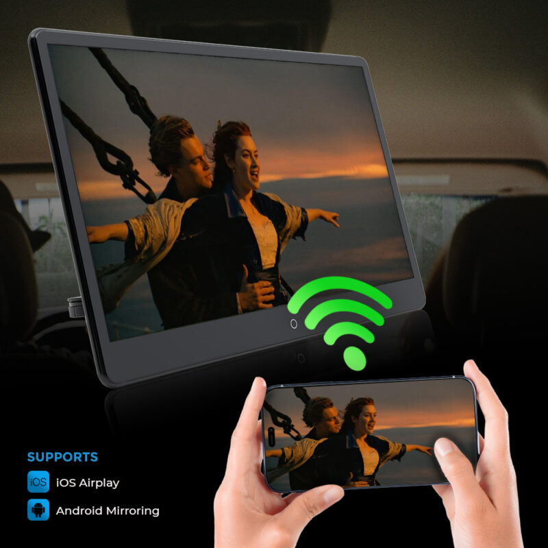 Universal Headrest 1418 (14-inch) Android Car Rear Seat Entertainment ...