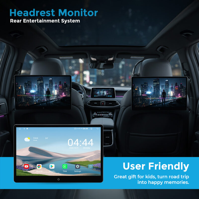 Universal Headrest 1418 (14-inch) Android Car Rear Seat Entertainment ...