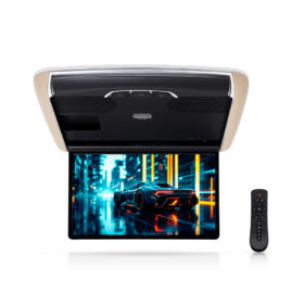 Roof Mounted Android (13.3-inch) Flip-Down Car Monitor with Remote Control (Beige)