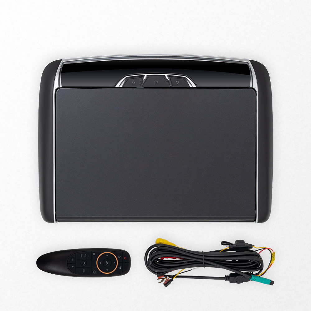 Roof-Mounted Android (13.3-inch) Flip-Down Car Monitor with Remote Control (Black) - Image 2