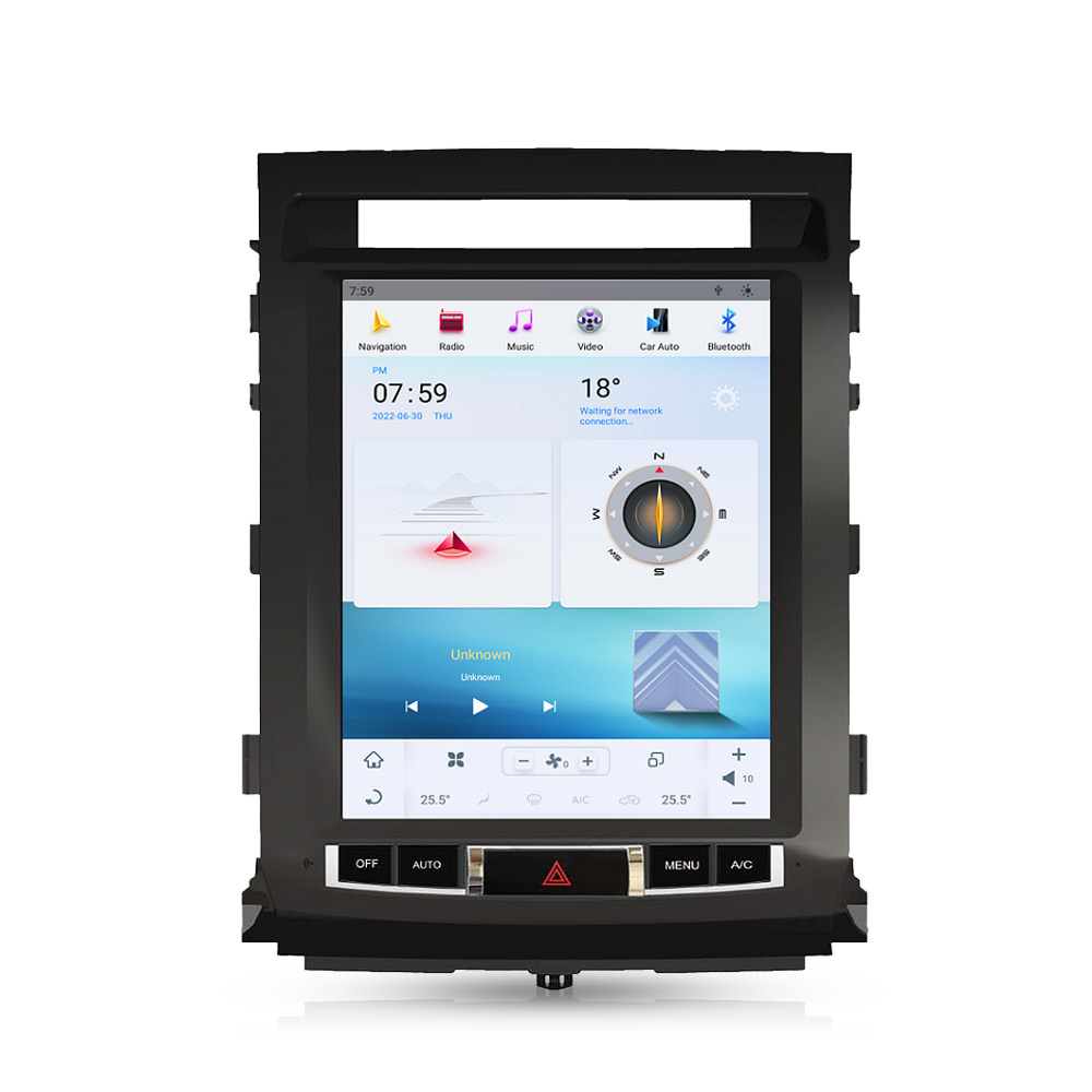 Toyota Land Cruiser GXR 2008-2015 (12.1-inch) Tesla Style Android Multimedia System