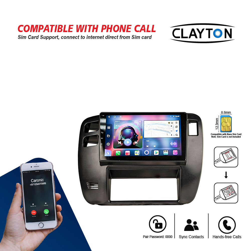 Nissan Patrol Safari Y61 VTC 2005 Android Head Unit QLED Display Car Radio with Bluetooth GPS Navigation System - Image 4