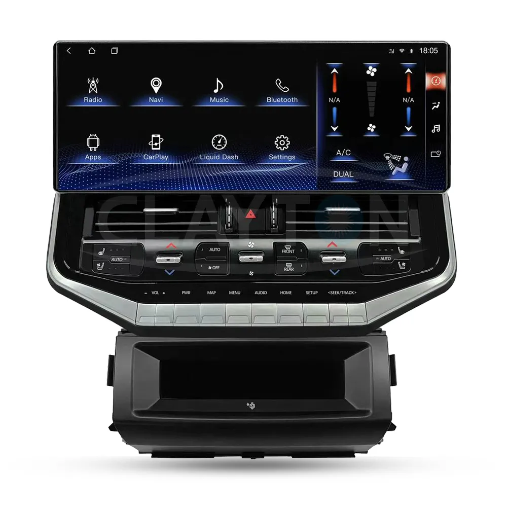 Toyota Land Cruiser LC 200 2008 – 2015 (16-inch) Wide Display Android Head Unit with Bluetooth GPS Navigation System